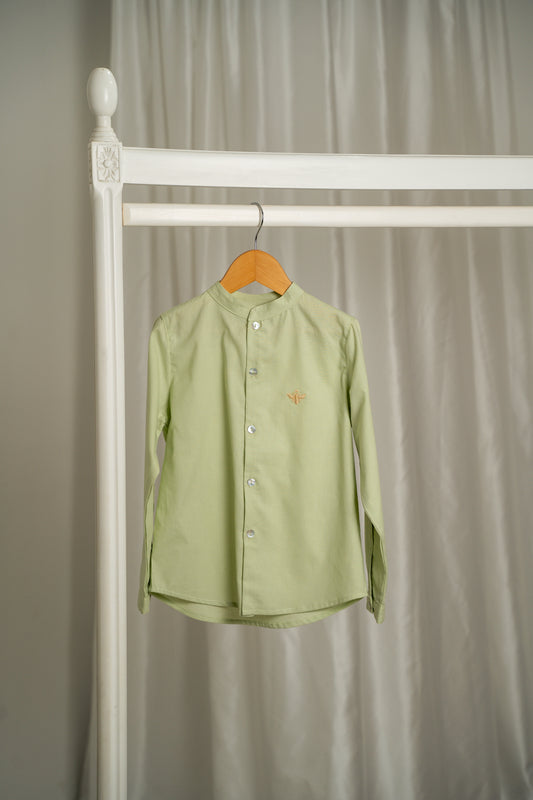 CAMISA MAO PISTACHO