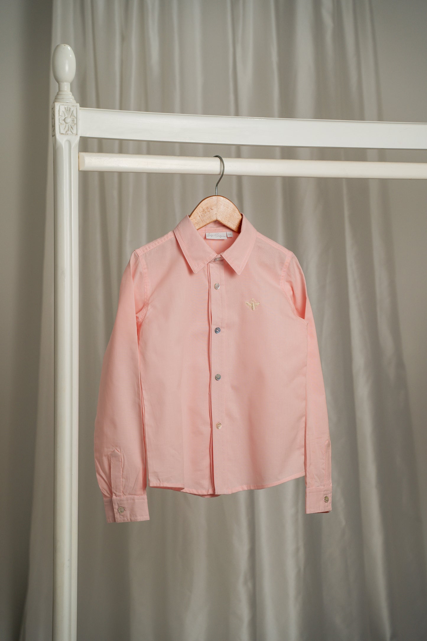 CAMISA CLÀSICA ROSA EMPOLVADO