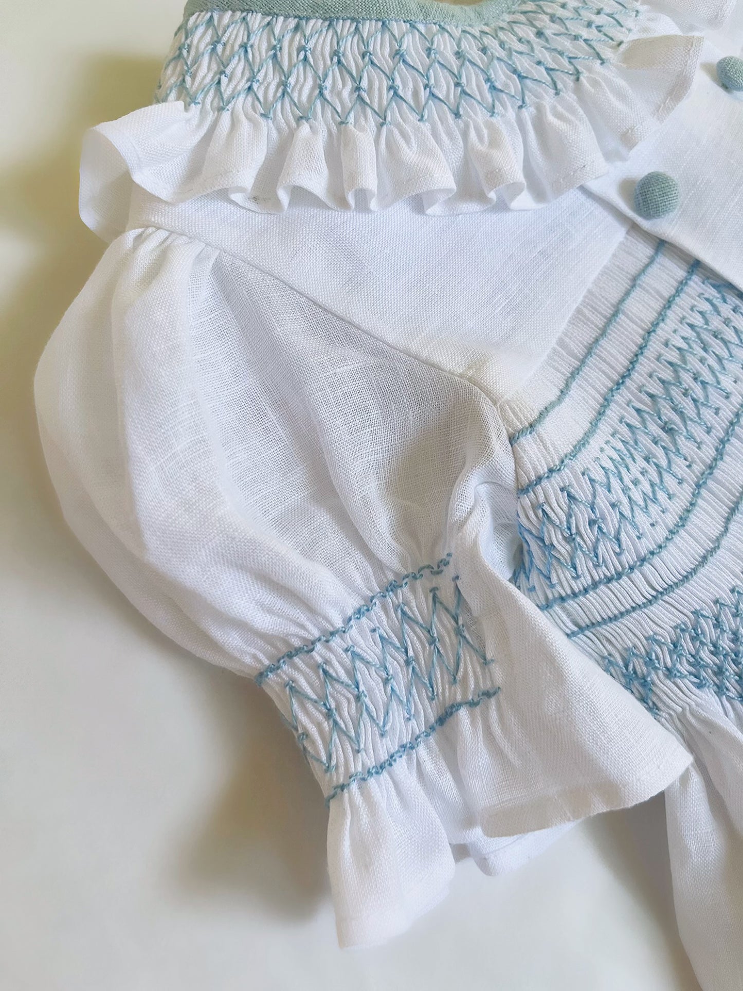 Vestido ceremonia nido de abeja