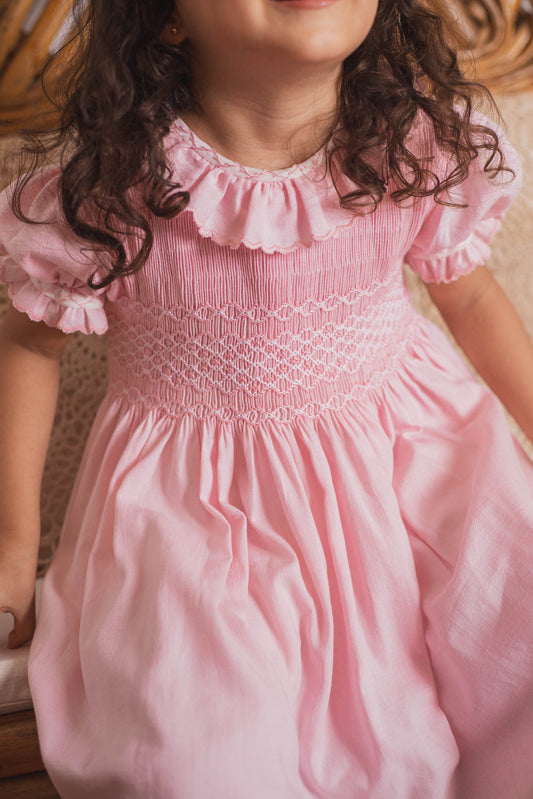 Vestido ceremonia rosa