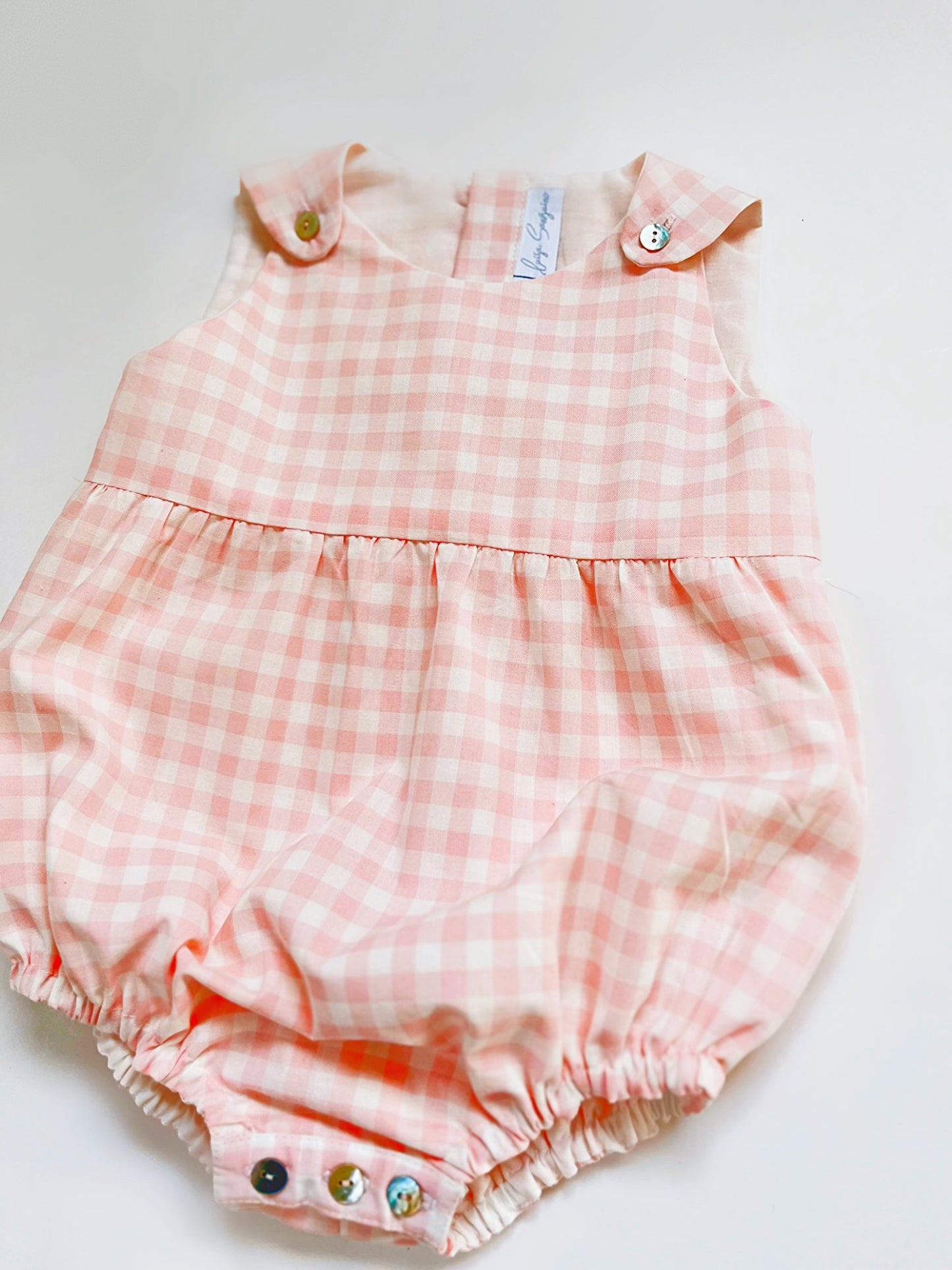 PELELE UNISEX CUADROS ROSAS