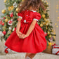 VESTIDO SMOCK ROJO NAVIDAD