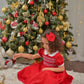 VESTIDO SMOCK ROJO NAVIDAD
