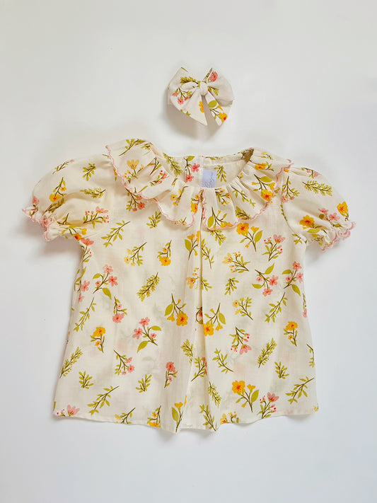 BLUSA NIÑA FLORES MARGARITAS