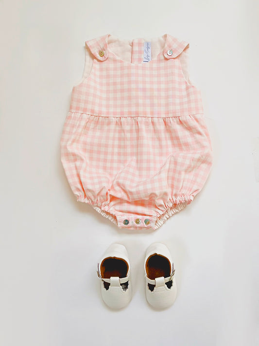 PELELE UNISEX CUADROS ROSAS