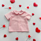 Camisa bebé lino rosa