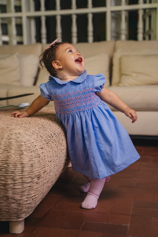 VESTIDO SMOCK HORTENSIA