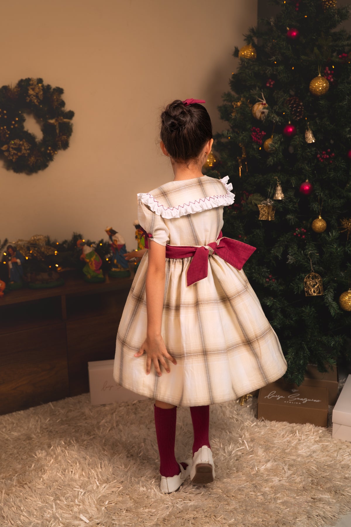 VESTIDO INGLÉS TARTÁN BELÉN
