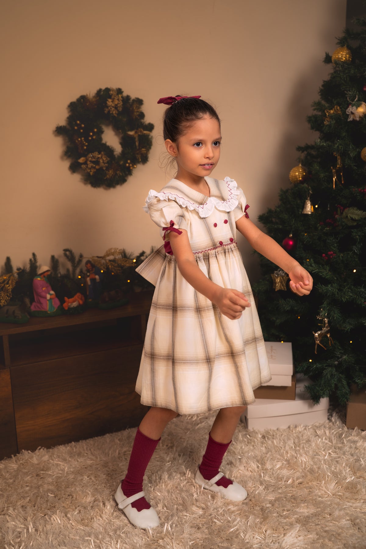 VESTIDO INGLÉS TARTÁN BELÉN