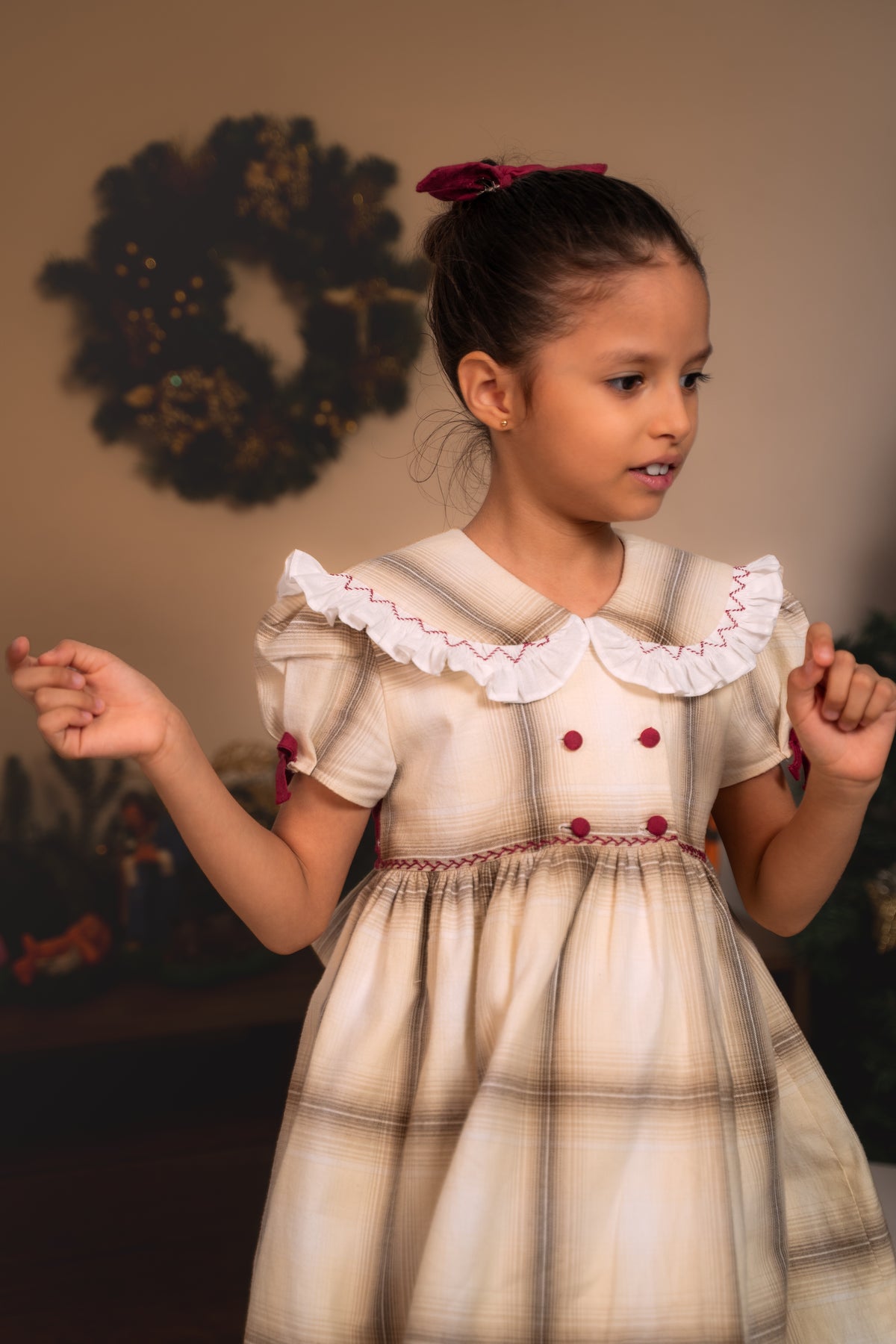 VESTIDO INGLÉS TARTÁN BELÉN