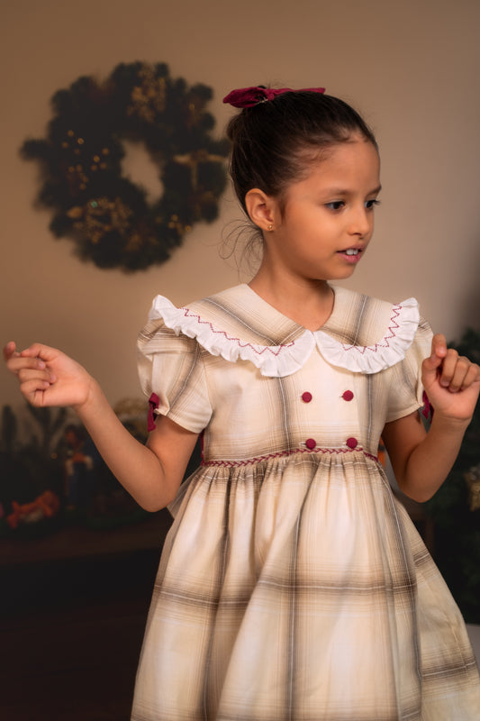 VESTIDO INGLÉS TARTÁN BELÉN