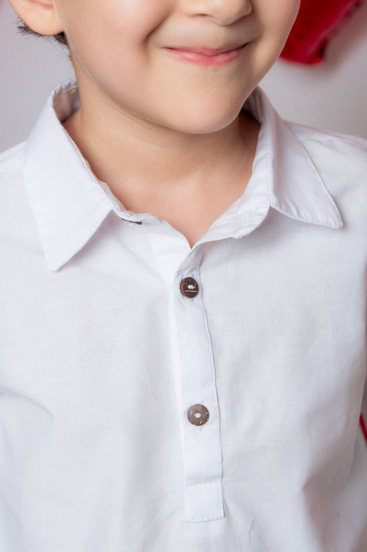 Camisa niño blanca
