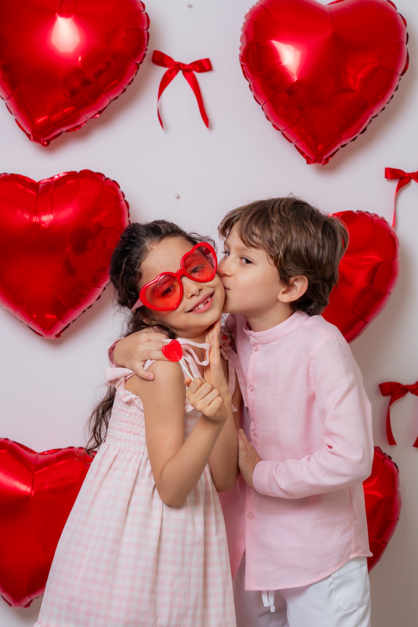 Vestido cuadros rosa