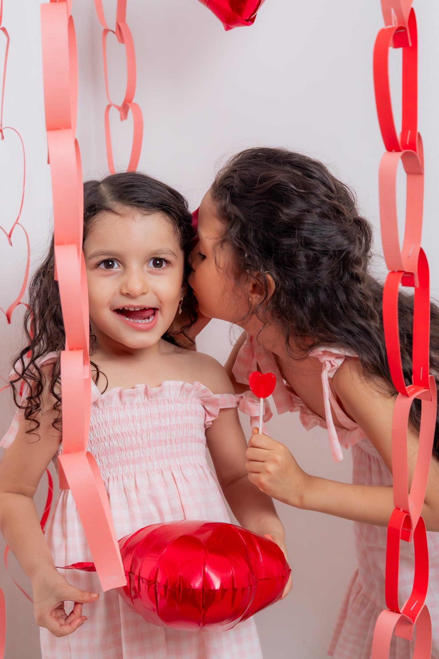 Vestido cuadros rosa