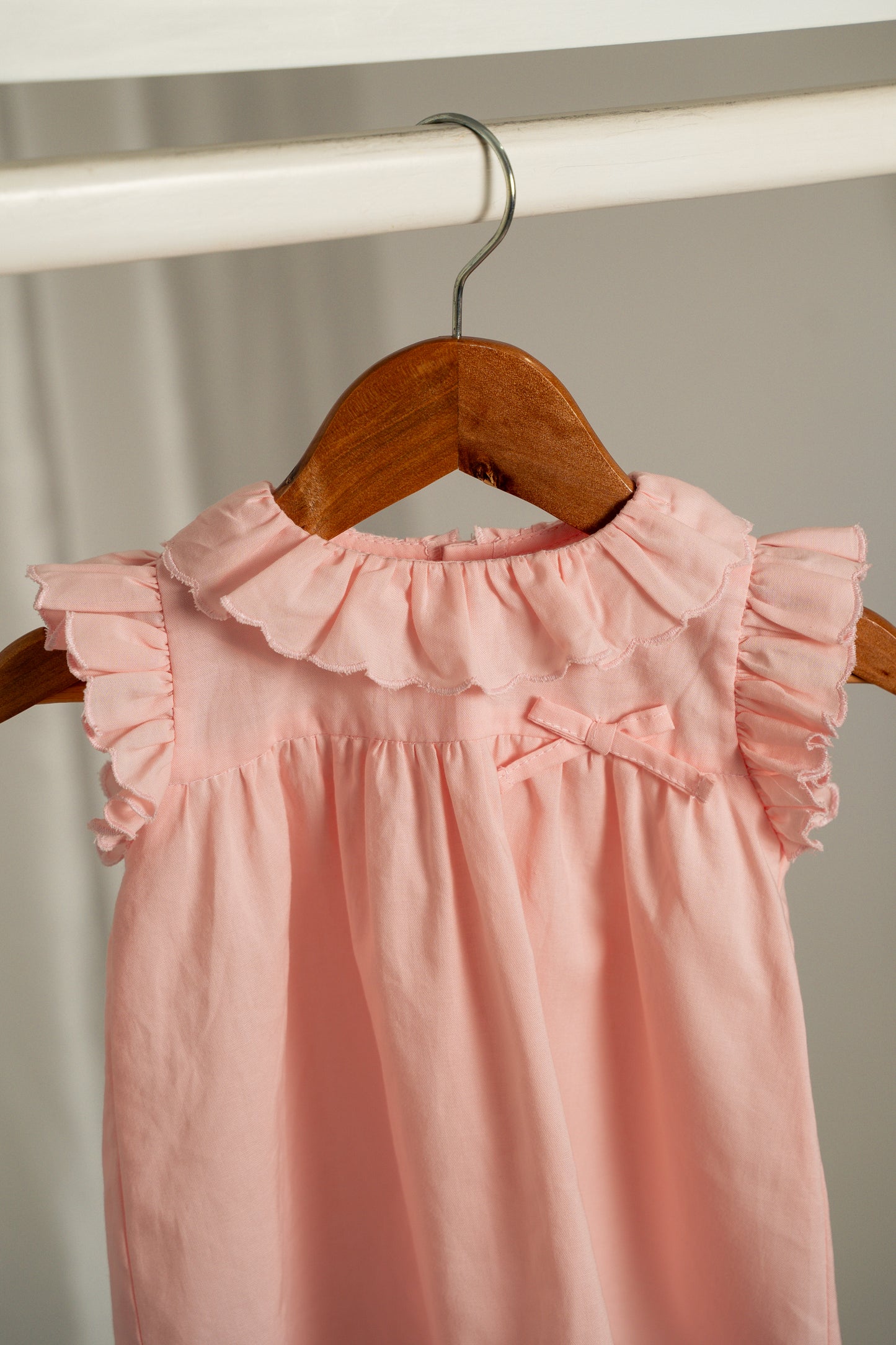 VESTIDO BATA ROSA EMPOLVADO