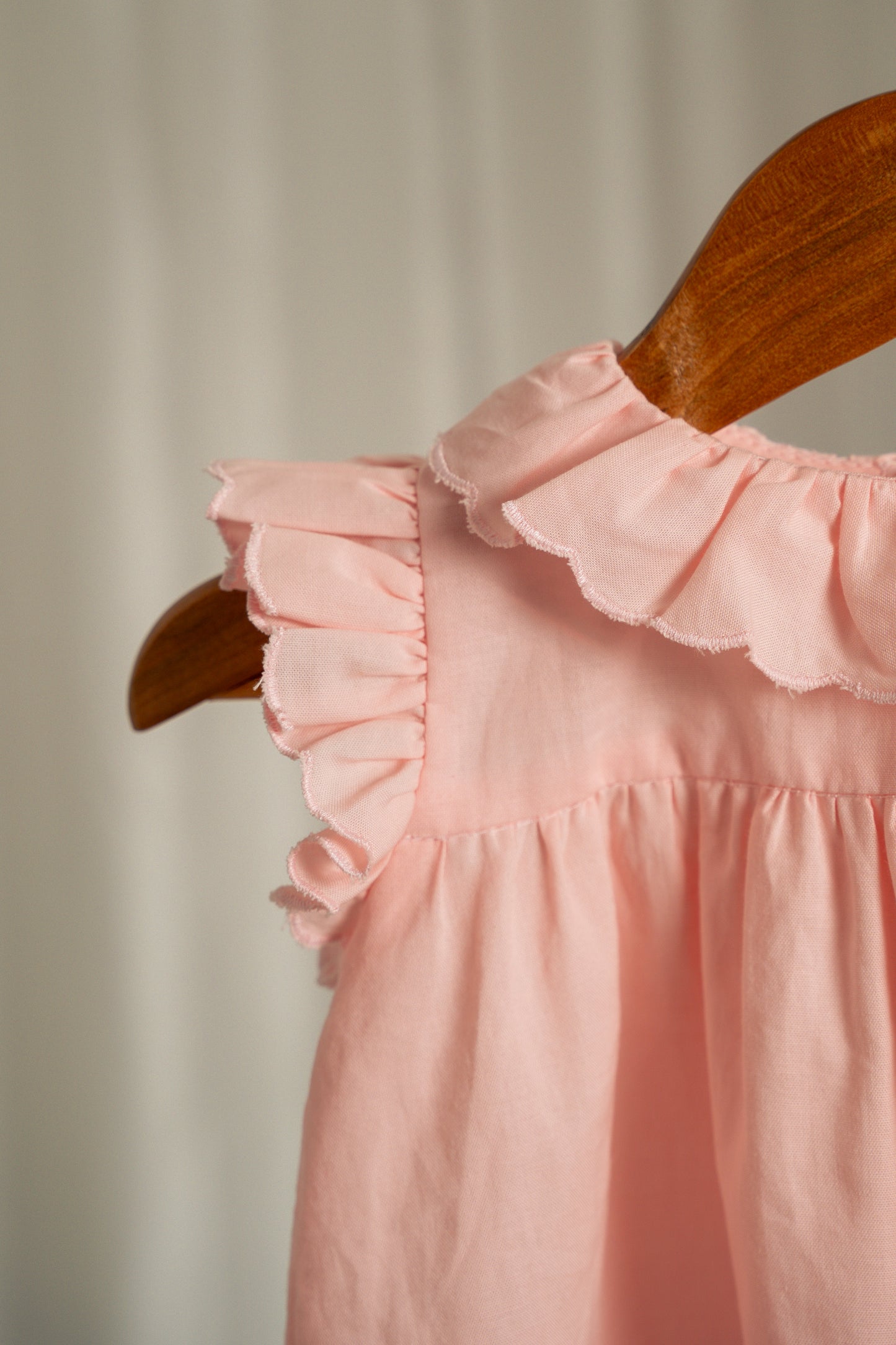 VESTIDO BATA ROSA EMPOLVADO