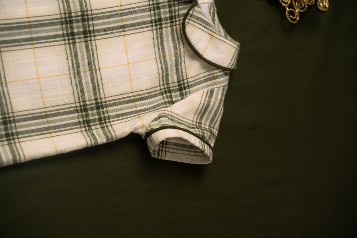 CAMISA BEBÉ TARTÁN PINO