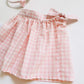 FALDA PANTALON CUADROS ROSA