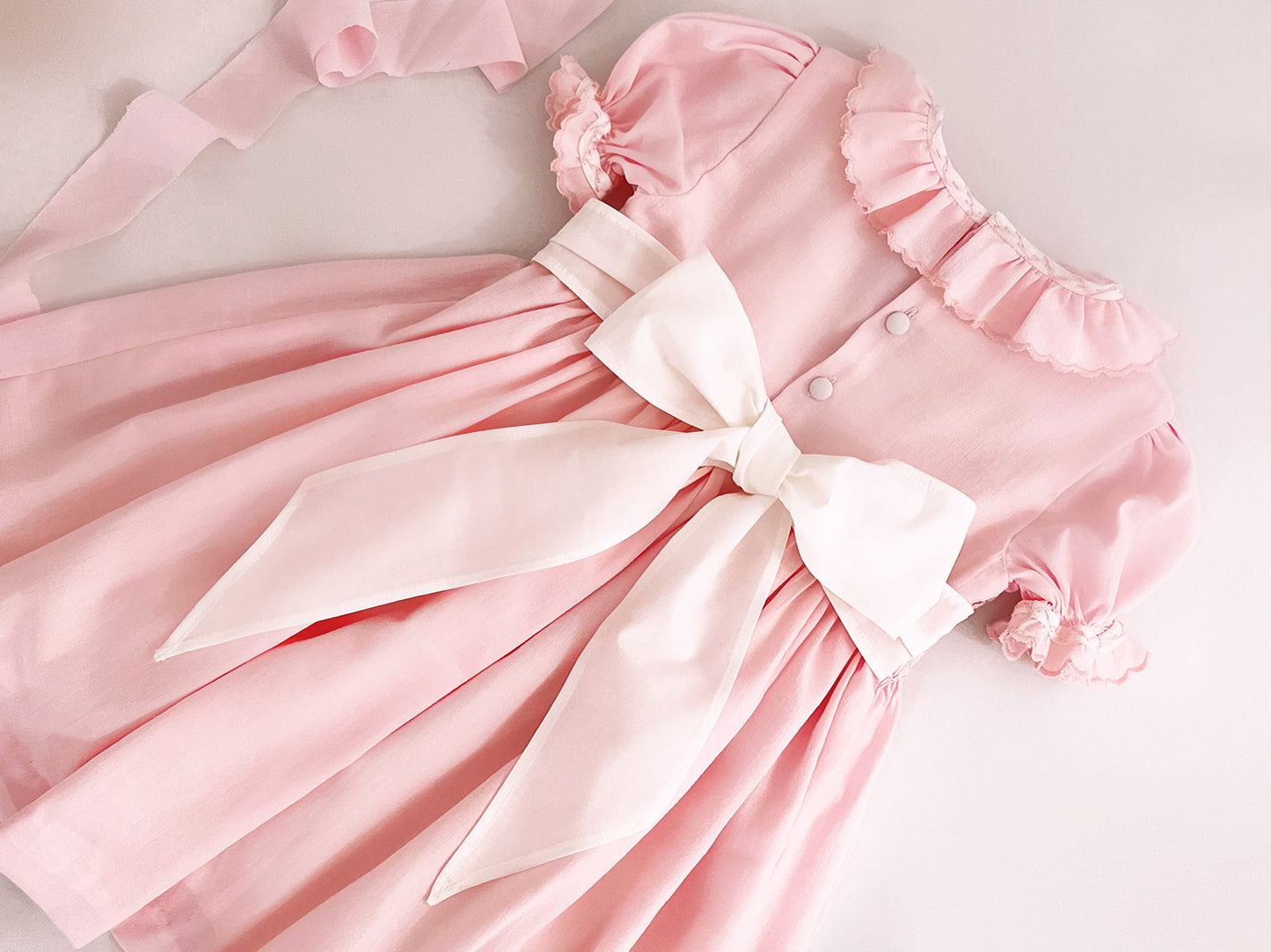 Vestido ceremonia rosa