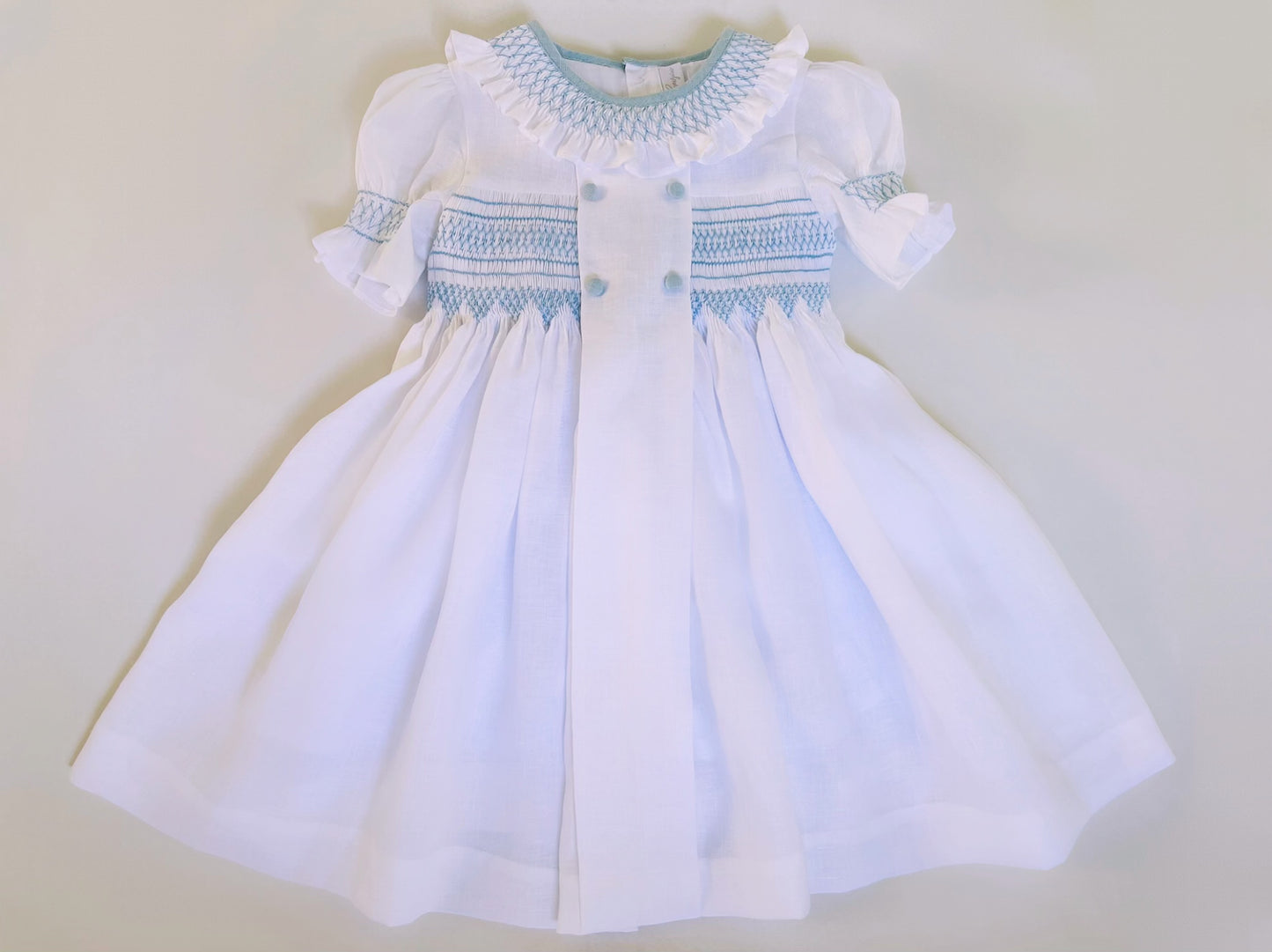 Vestido ceremonia nido de abeja