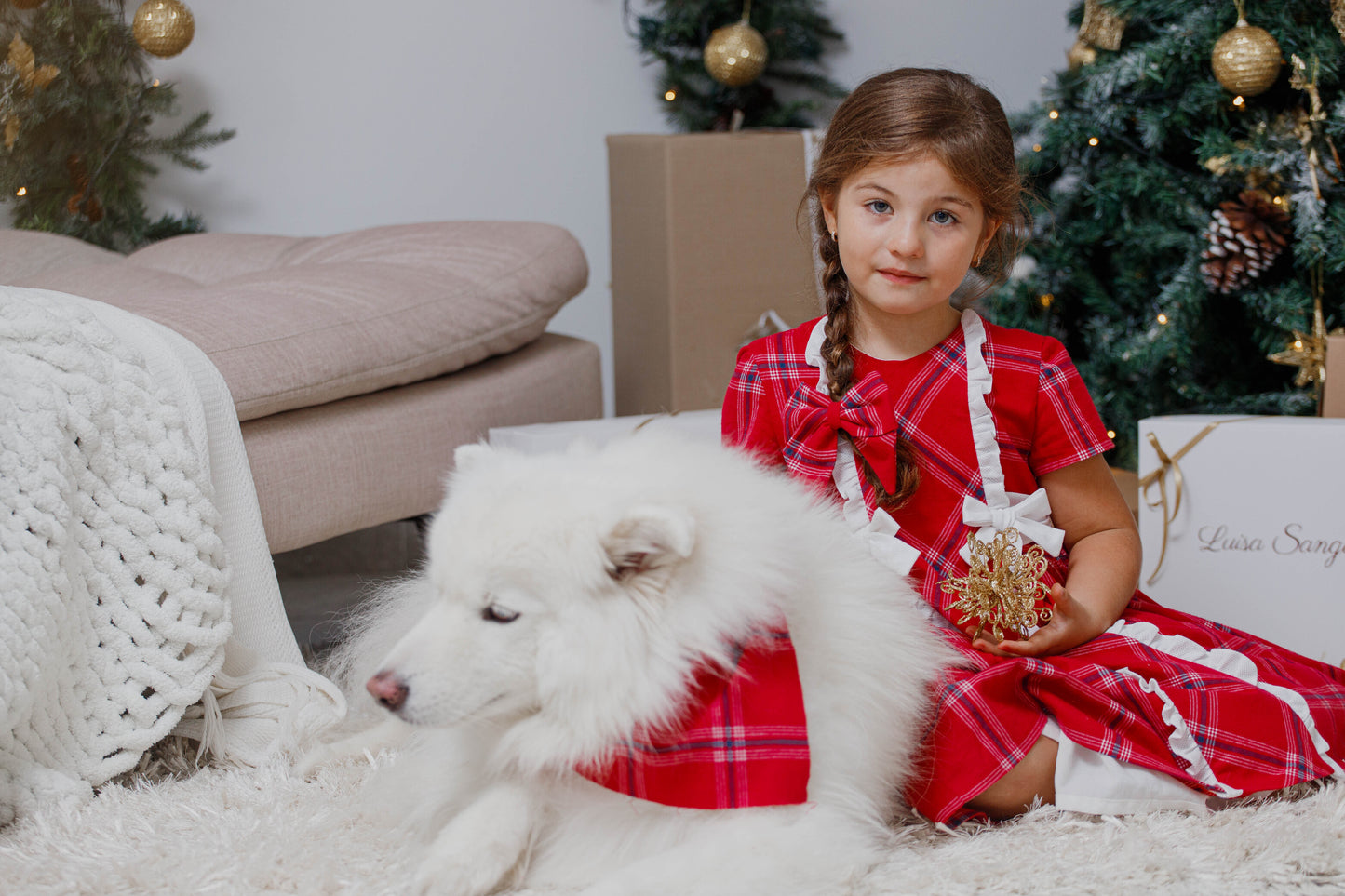 Vestido de cuadros rojos