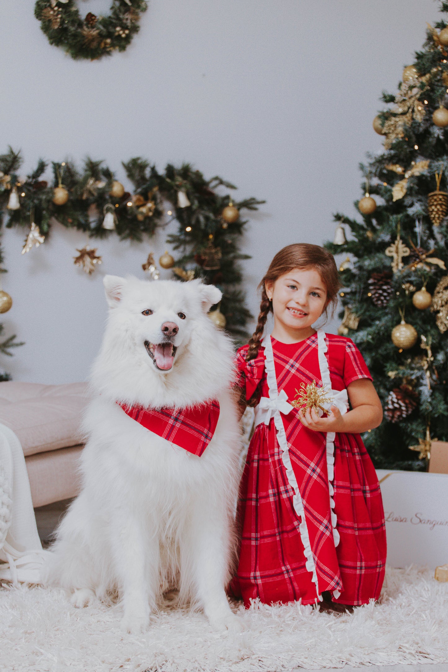 Vestido de cuadros rojos