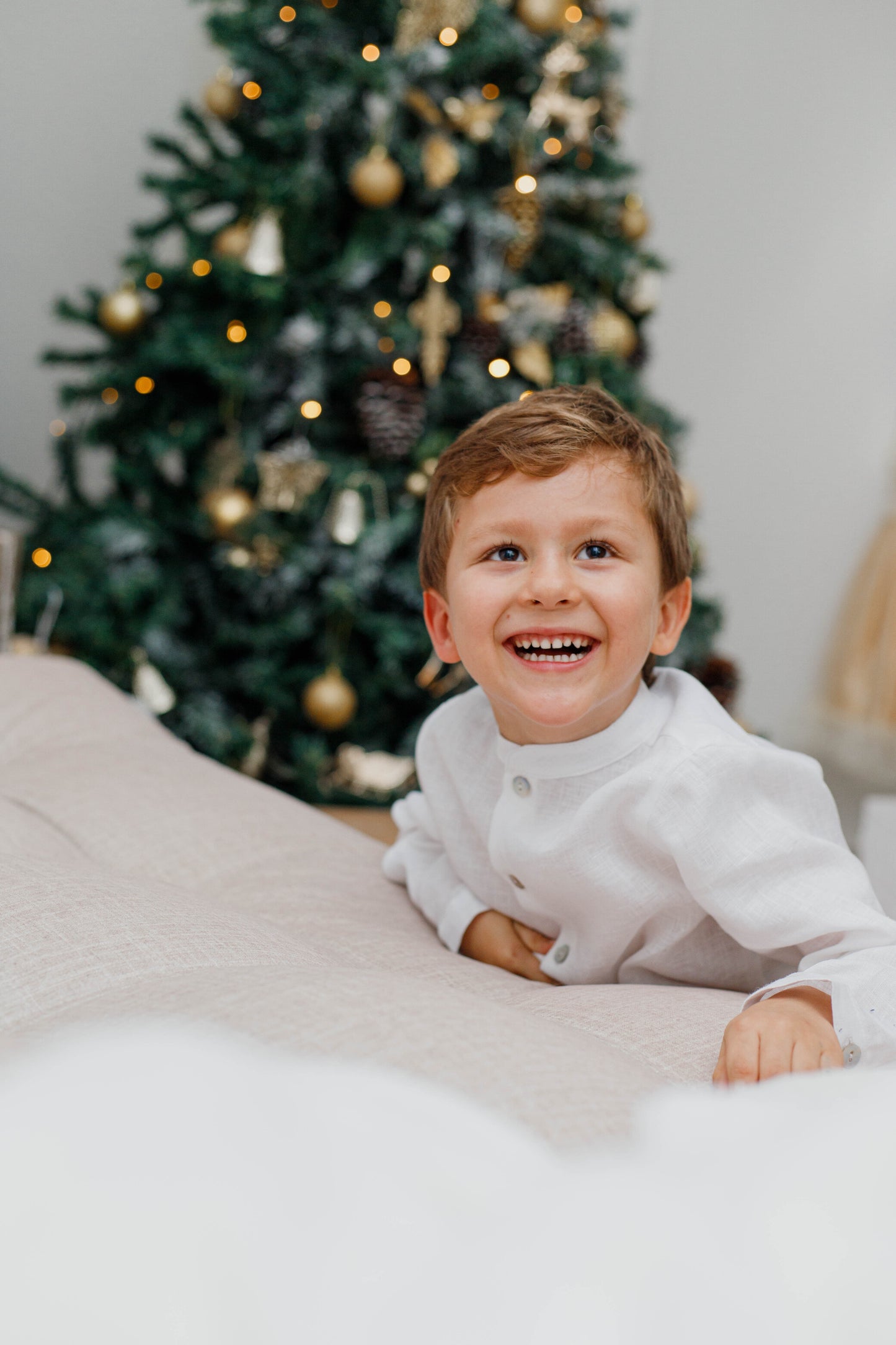 Camisa manga larga lino italiano
