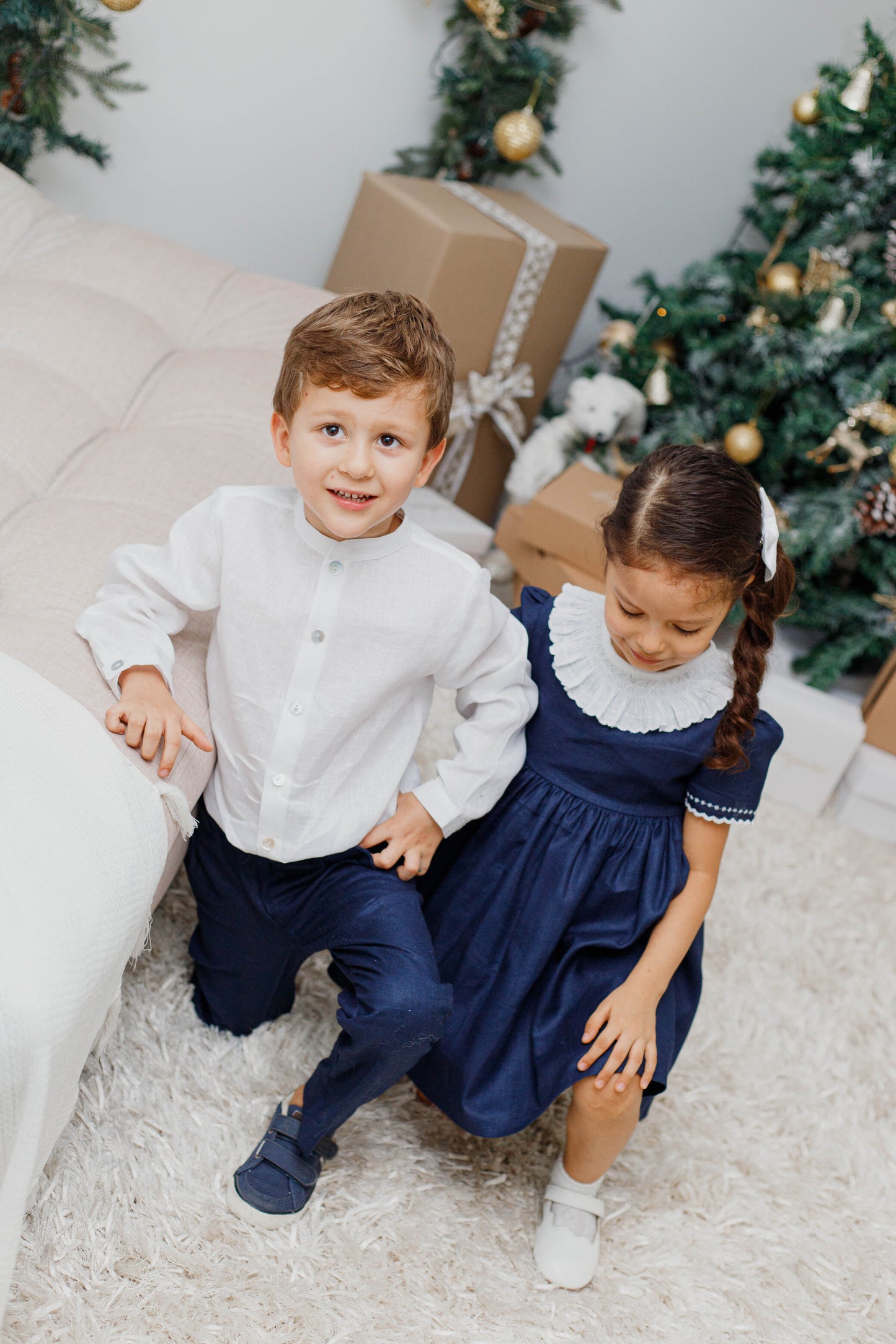 Camisa manga larga lino italiano