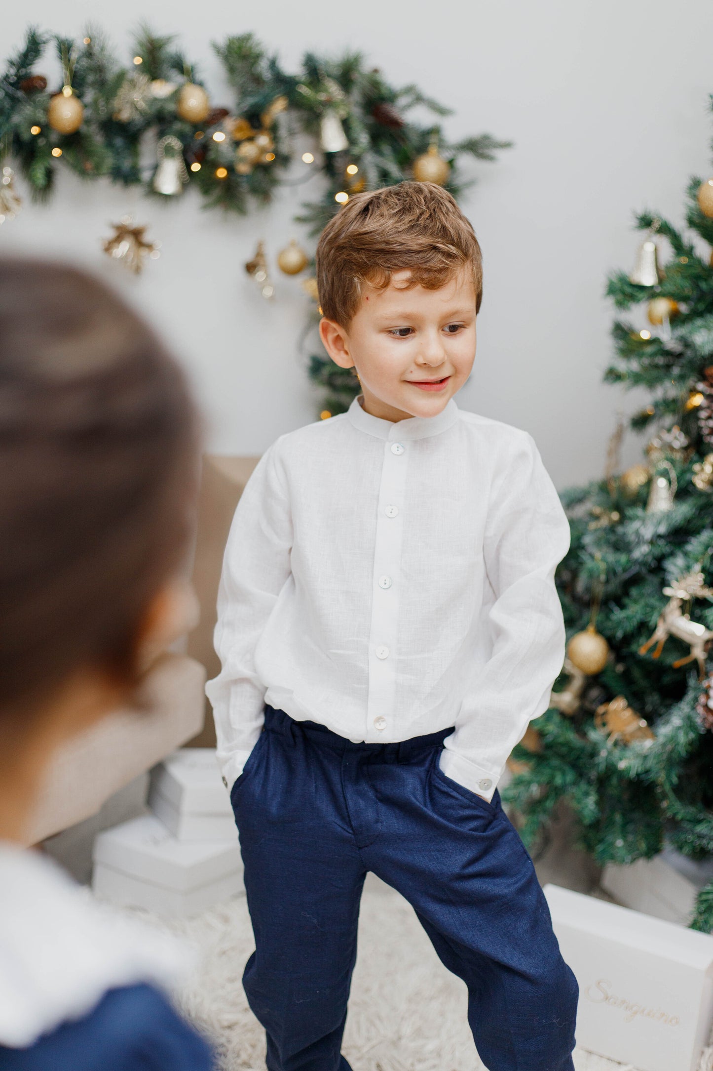 Pantalón largo azul turquí