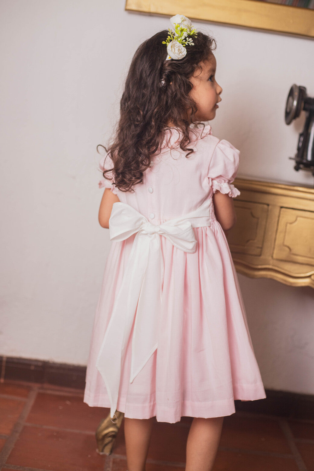 Vestido ceremonia rosa