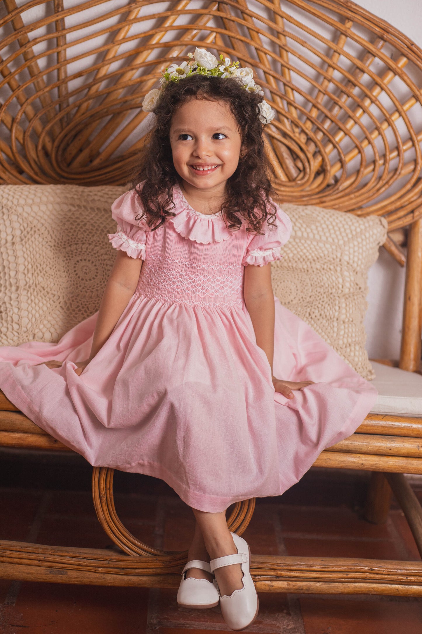 Vestido ceremonia rosa