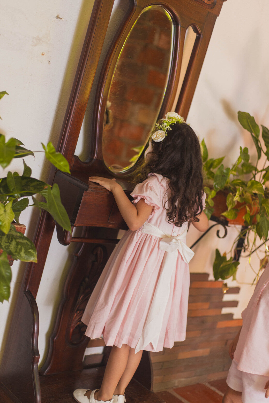 Vestido ceremonia rosa