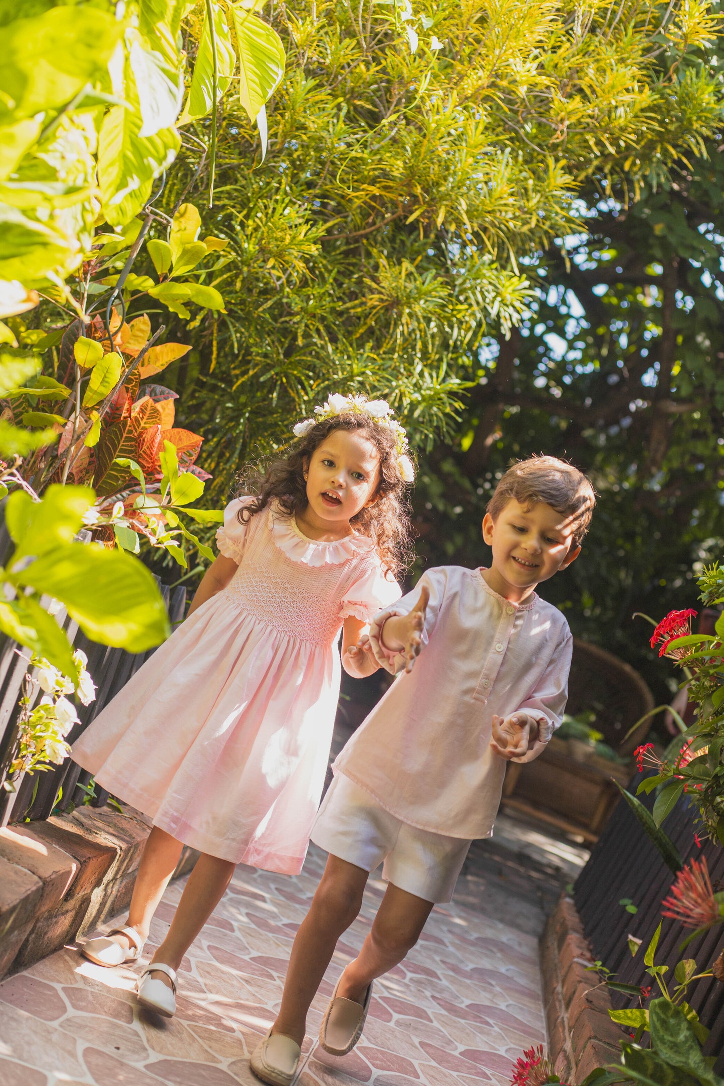Vestido ceremonia rosa