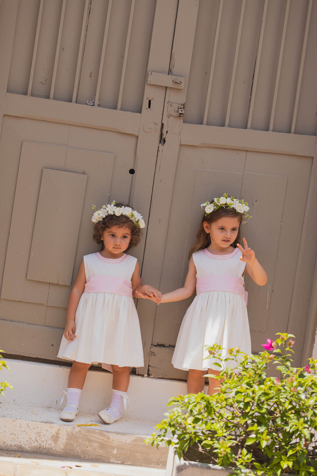 Vestido ceremonia escote en V