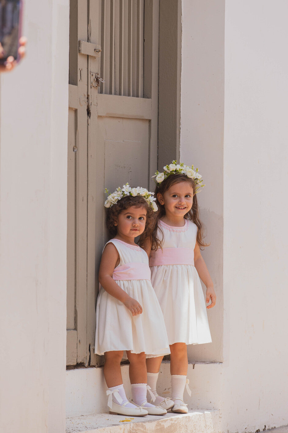 Vestido ceremonia escote en V