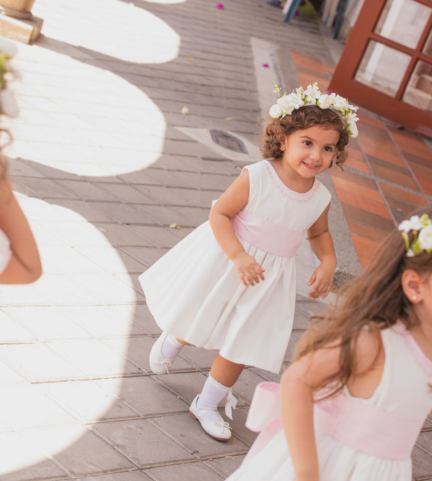 Vestido ceremonia escote en V