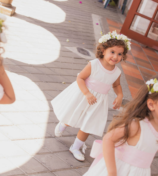 Vestido ceremonia escote en V