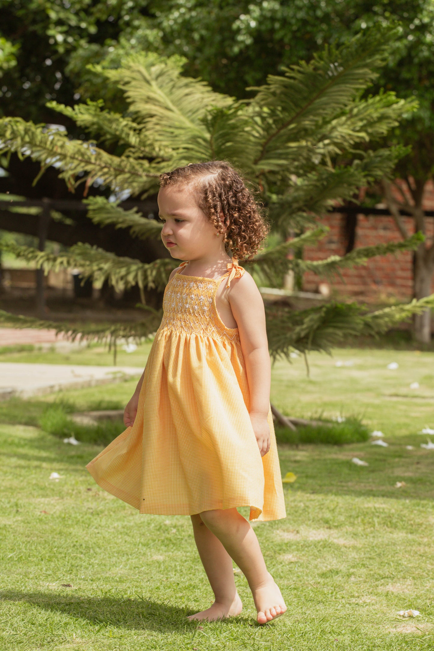 VESTIDO NIDO CUADROS MARGARITAS