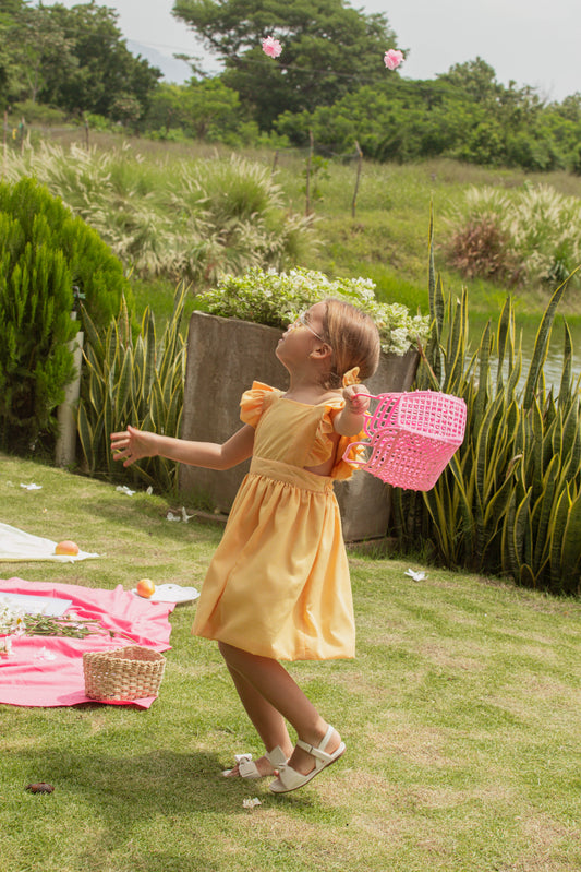 PICHI VESTIDO CUADROS MARGARITAS