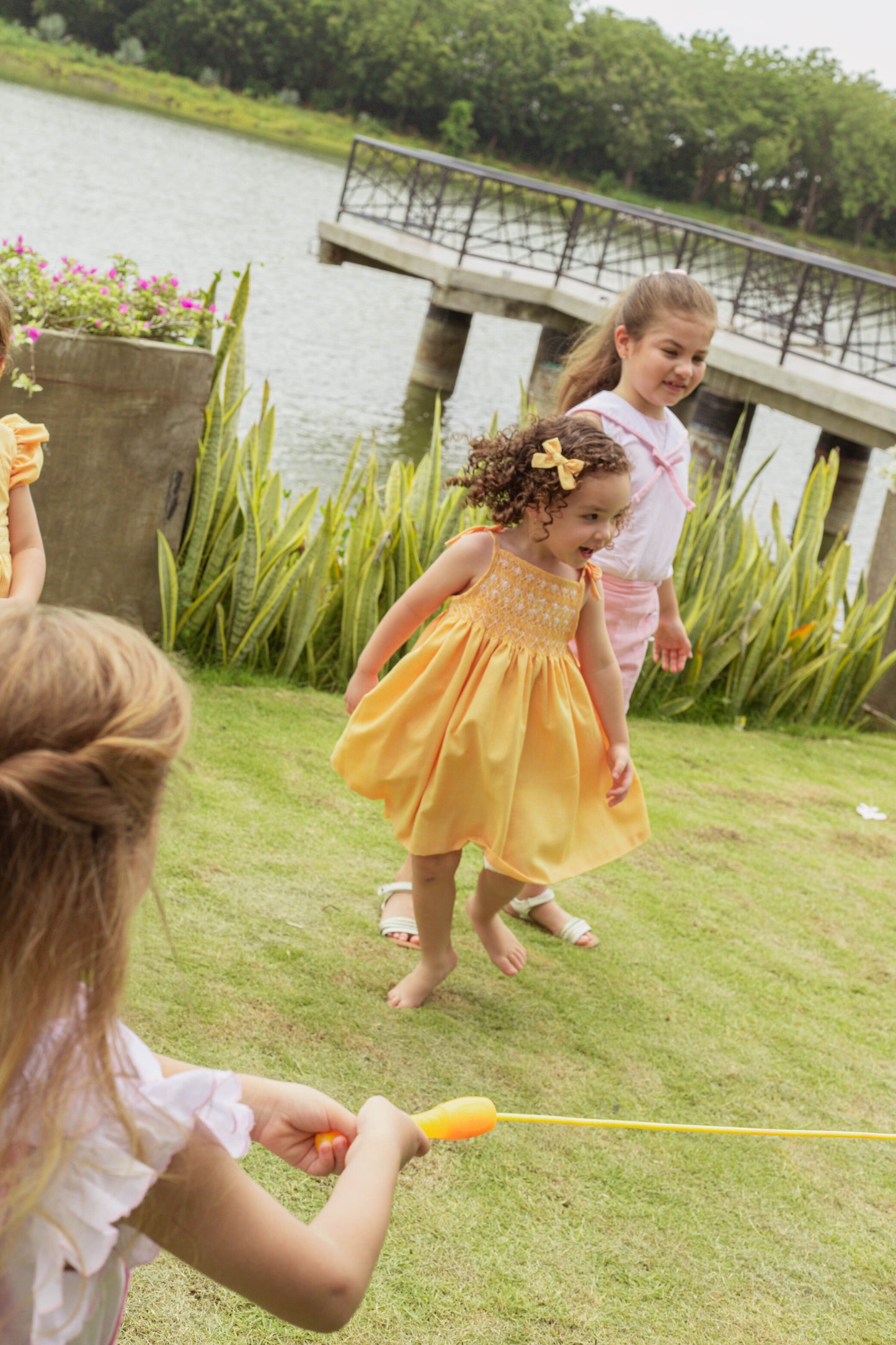 VESTIDO NIDO CUADROS MARGARITAS