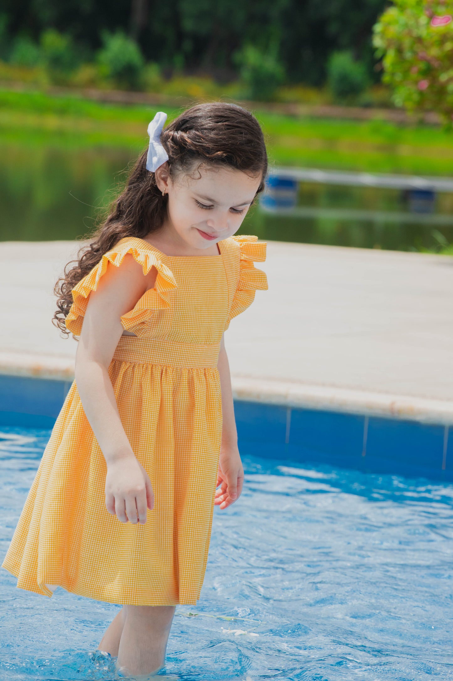 PICHI VESTIDO CUADROS MARGARITAS