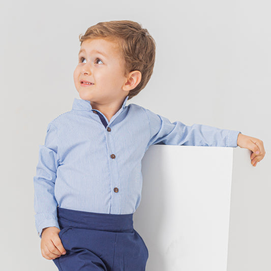 Camisa cuello maho rayas