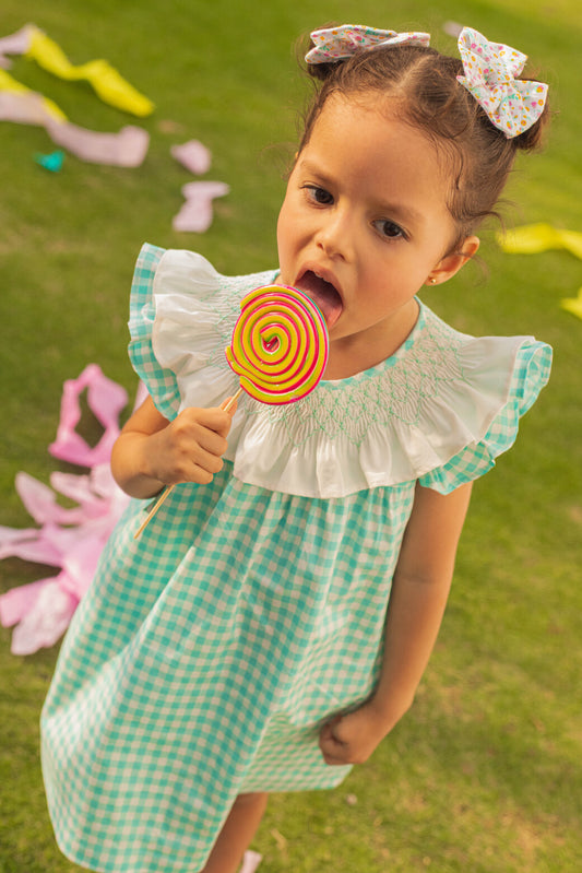 Vestido Bata Cuello Nido