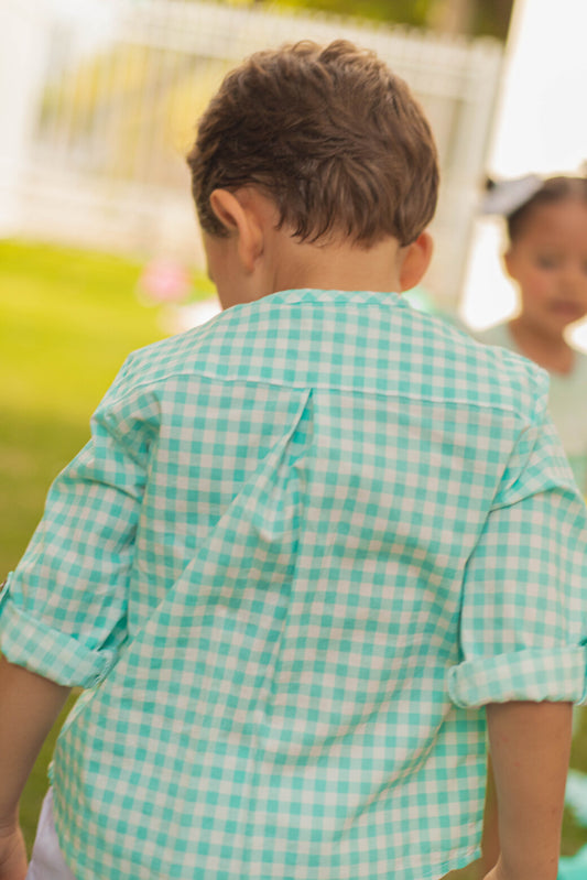 Camisa cuadros Aqua