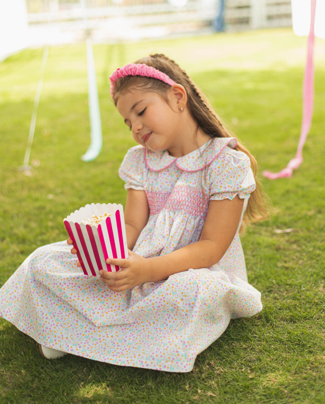 Vestido Nido De Abeja Estampado Fluor