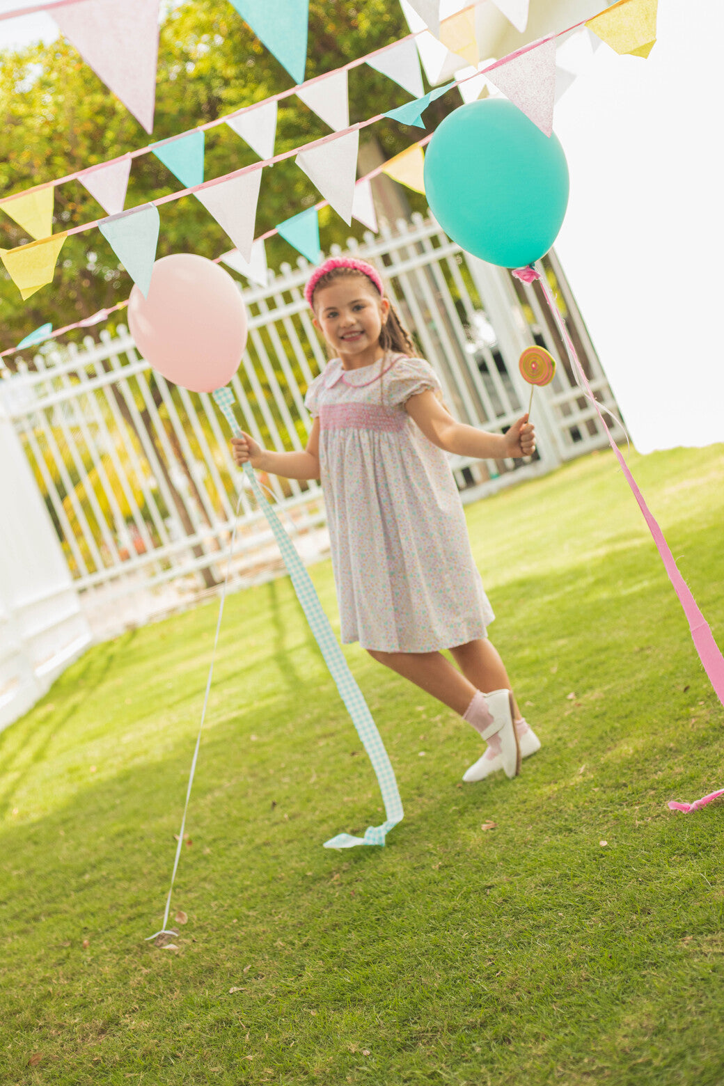 Vestido Nido De Abeja Estampado Fluor